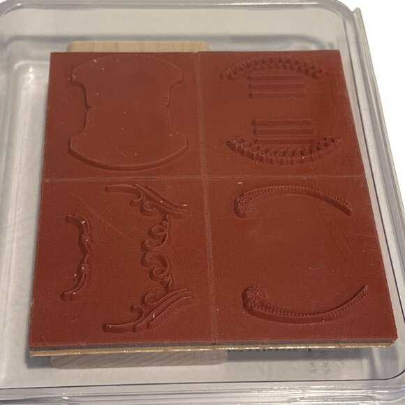 Stampin Up! Totally Tabs Rubber Stamp Set Of 4 For Scrapbooking & Crafting NEW - Picture 2 of 2